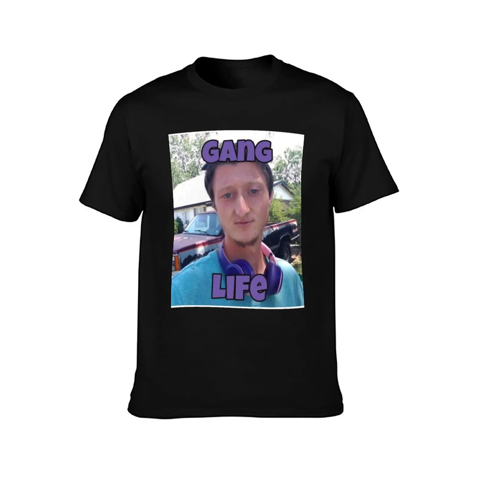 Daniel Larson Gang Life T-Shirt Summer Casual Cotton Tee Oversized Streetwear Tops Vintage Graphic Print Unisex Men Women