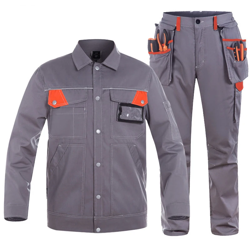 Labor Work Clothing for Men Tops and Pants Workmen Working Uniforms Car Workshop Summer Work Suits Mechanical Warehouse