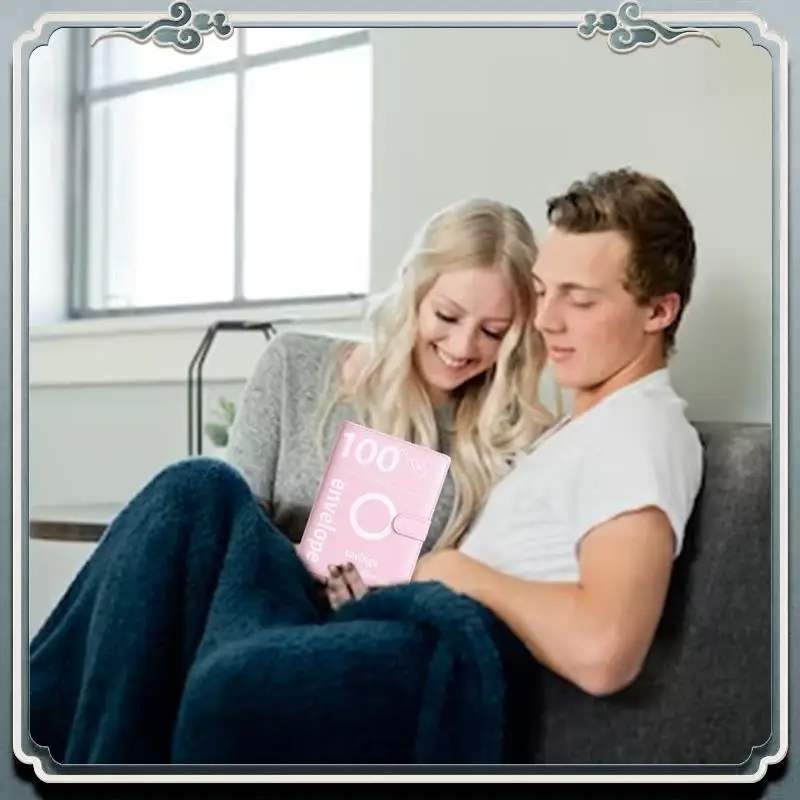 

Премиум 100-дневный переплет для экономии денег, кожаный конверт, переплет для задач, простой, помолвки и награды, прочный