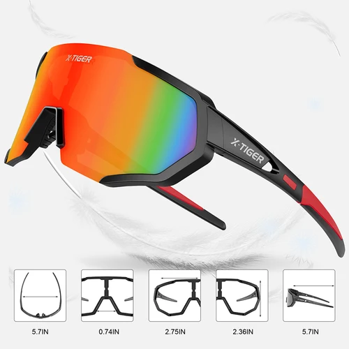 Imagen 2 del producto X-TIGER JPC gafas de sol polarizadas gafas de ciclismo UV400 hombres mujeres deportes al aire libre carretera MTB bicicleta gafas de montar nuevo
