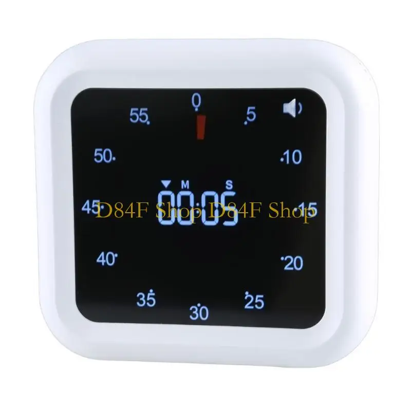D84F Visual Timers Countdown Clock with Quiet Function for Study and Cooking