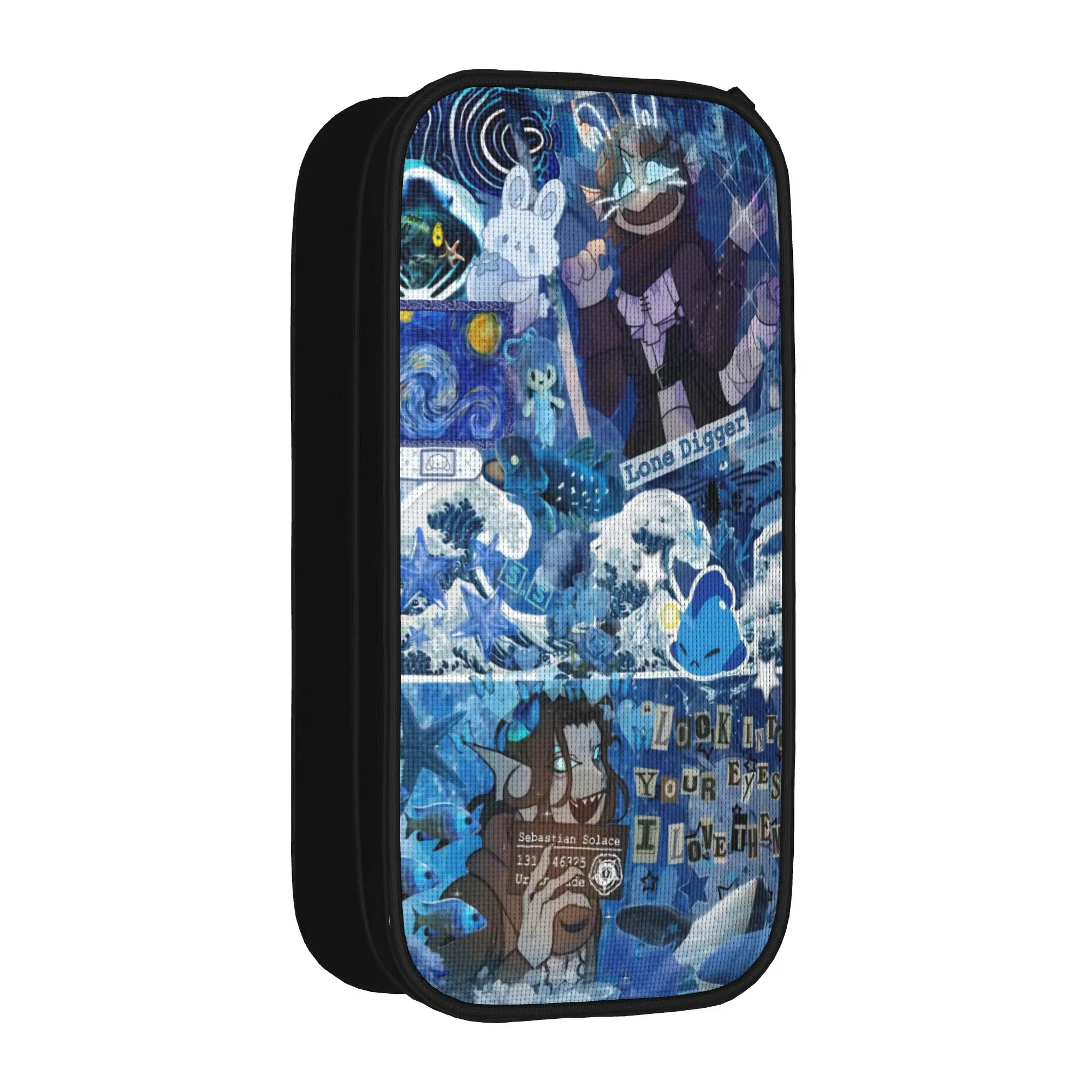 Creative Sebastian Solace Pencil Cases  Pencilcases Pen Box for Girl Boy Large Storage Bags School Supplies Cosmetic Stationery