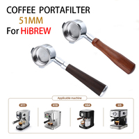 51mm Bottomless Coffee Portafilter Filter With 2 Cups Basket For HiBREW H10/H11/H8A/H5 Coffee Machine