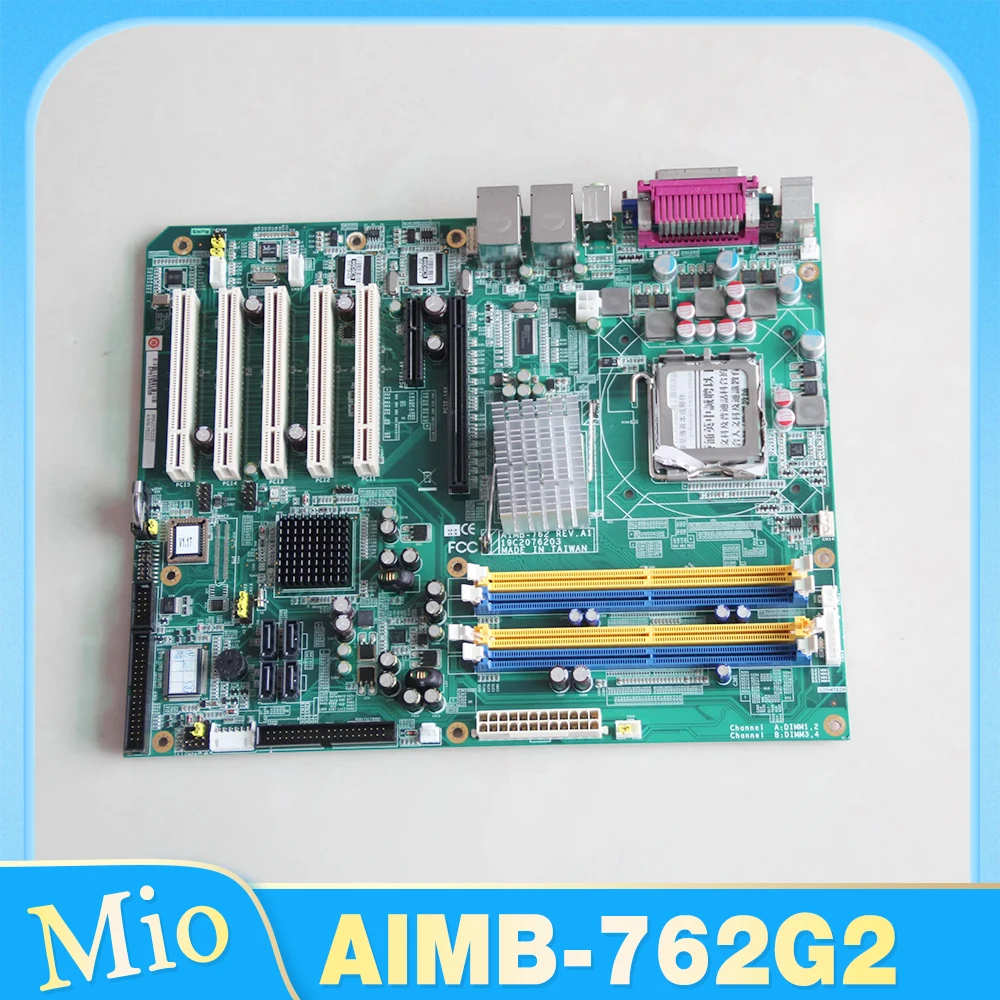 Original For Advantech AIMB-762 Rev.A1 Industrial Control Computer Motherboard AIMB-762G2 Dual Network Ports