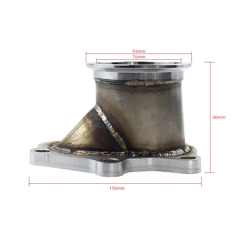 For  Retrofit 5-bolt TD04 Turbine Flange To 3-inch Exhaust Manifold Adapter Stainless Steel Flange Adapter