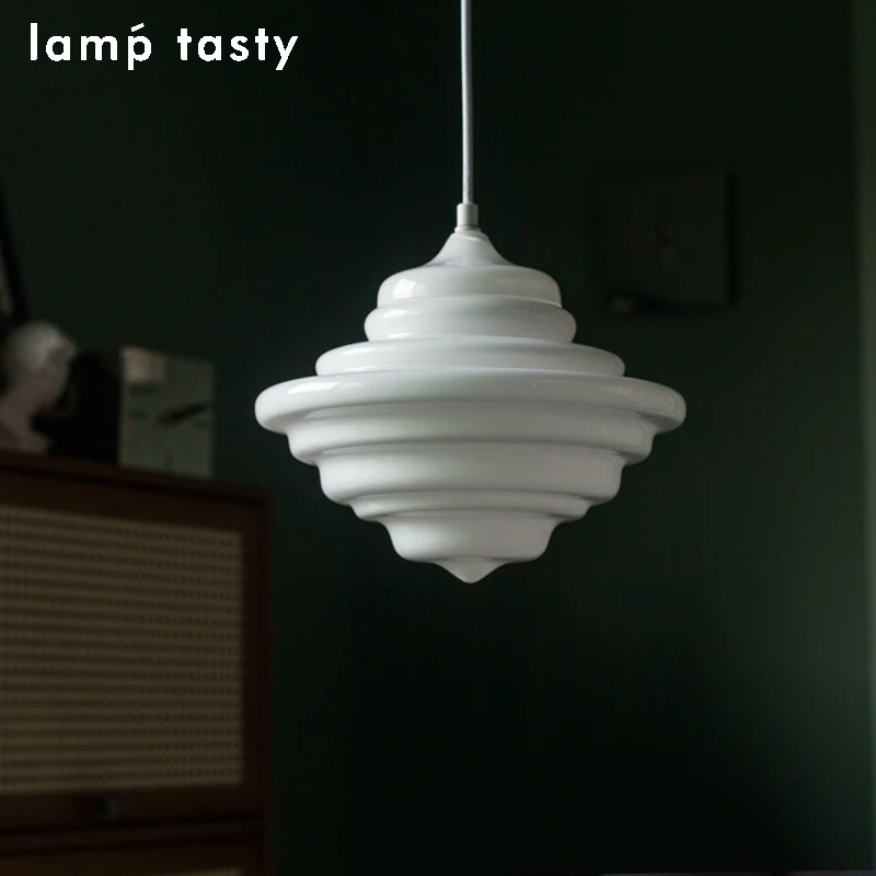 

Космическая белая прикроватная лампа в постмодернистском стиле Баухаус, проживание в семье, ресторан, бар, студия, стеклянная люстра