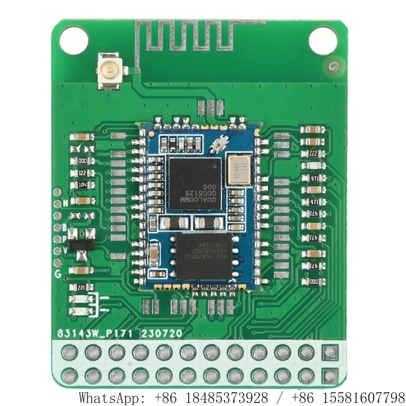 Bluetooth 5.1 Stereo Audio Decoding Module QCC5125 Wireless Audio Board with LDAC APTXHD I2S SPDIF Analog Signal Output