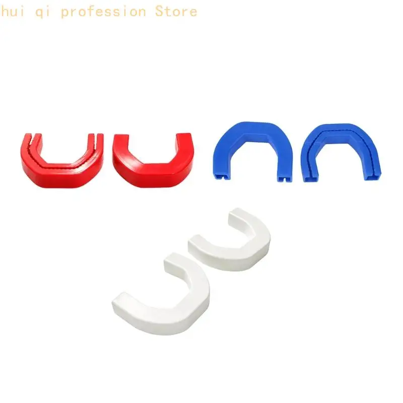 Front Tow Hook Trim Covers for 1500, 2-Pack U-Shaped Silicone Accents with Grooved Inner Grip for Clip-Style Placement H8WE