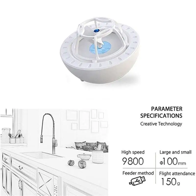 Mini Portable Dishwasher Ultrasonic Dishwasher Suitable for Lazy Busy Families Dropship