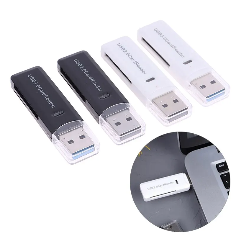 1pc USB Card Reader 3.0 2.0 TF SD Card Reader 2 in1 Cardreader Micro SD Adapter PC Laptop Smart Memory Card Reader