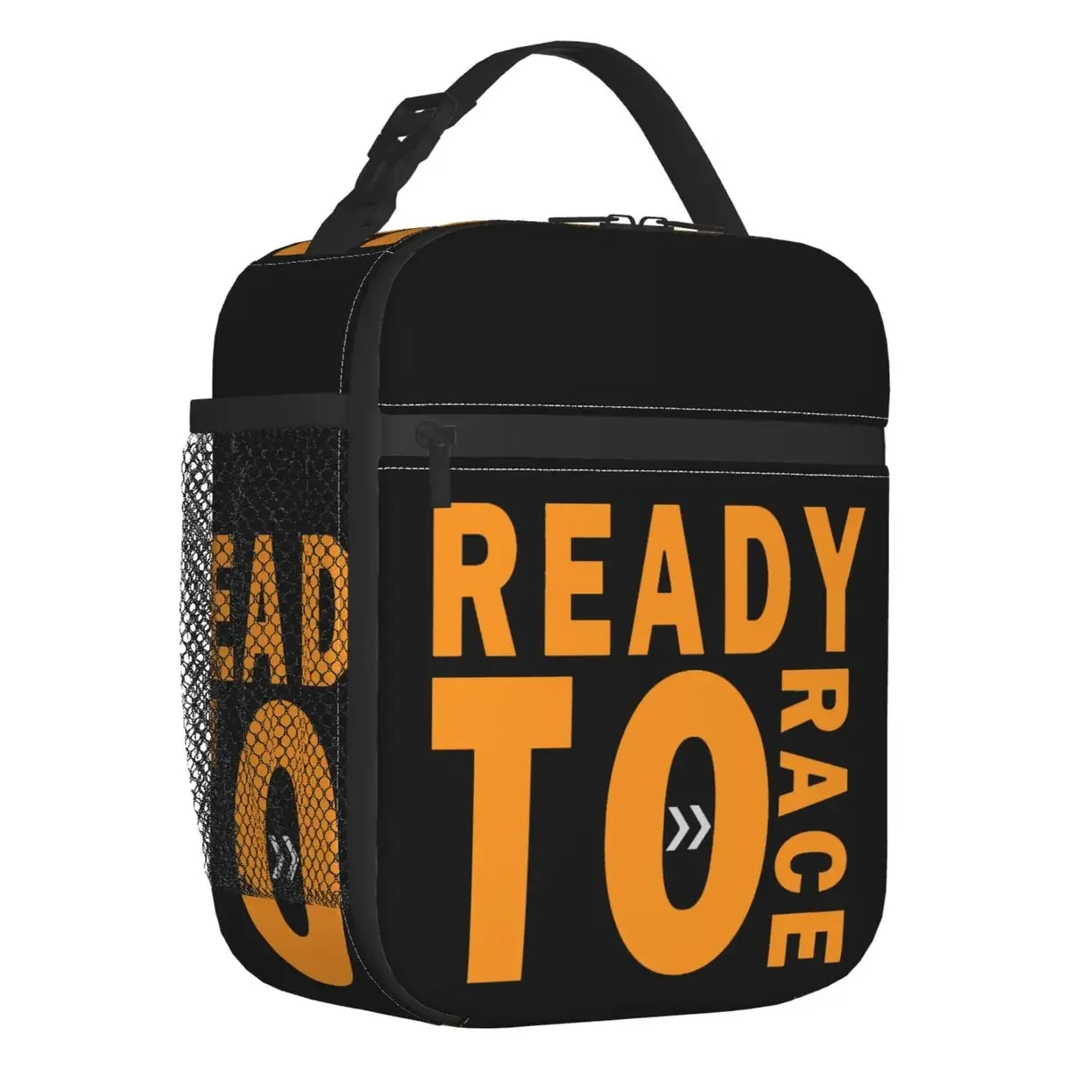 

Ready To Race Insulated Lunch Bag for Women Motocross Asphalt Bike Thermal Cooler Lunch Tote Office Work School