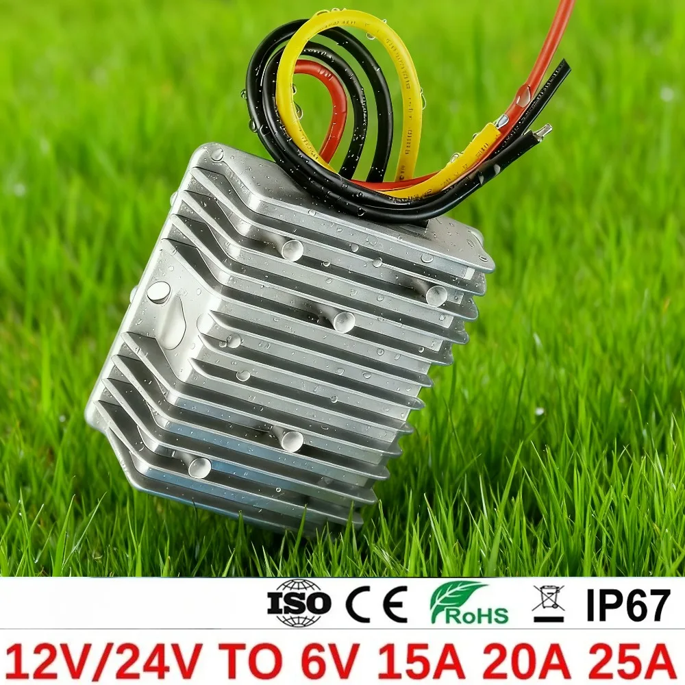 

12V 24V to 6V 25A 20A 15A Step Down Toy Car Power Supply Buck Module10-36V to 6V DC DC Converter CE RoHS Low Heat Stable Output