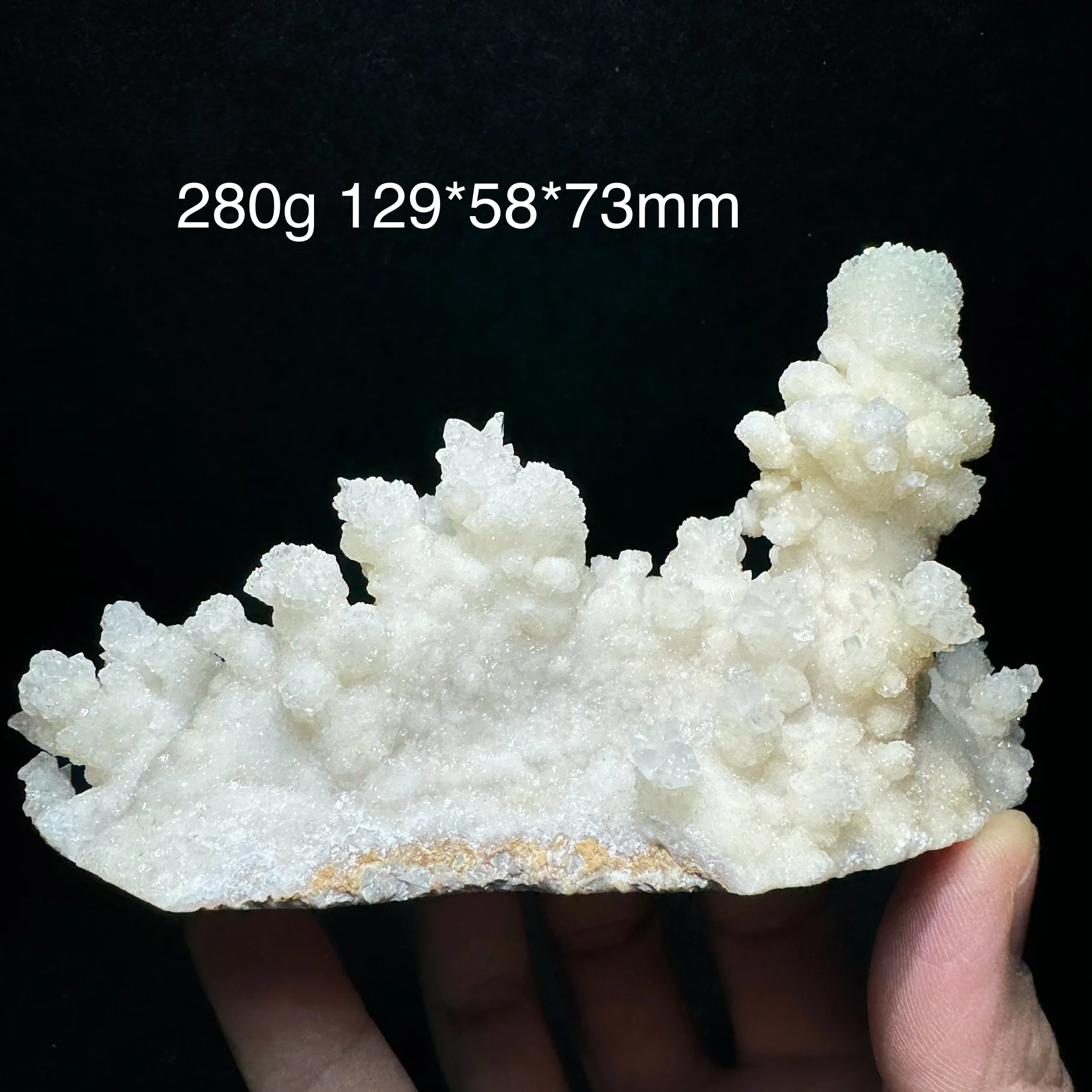 280g Natural Crystal Quartz Calcite Mineral Specimen Healing Stone Desk Decor