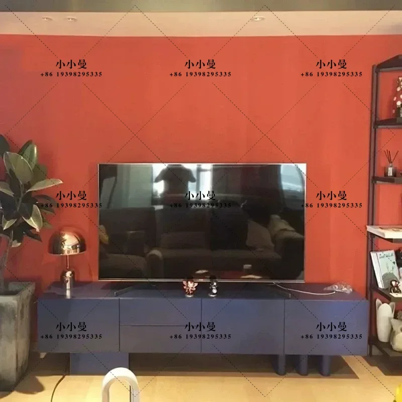 Italian Minimalist TV Cabinet Modern Audio Visual Console Living Room Storage Locker Decorative Floor Stand Media Unit