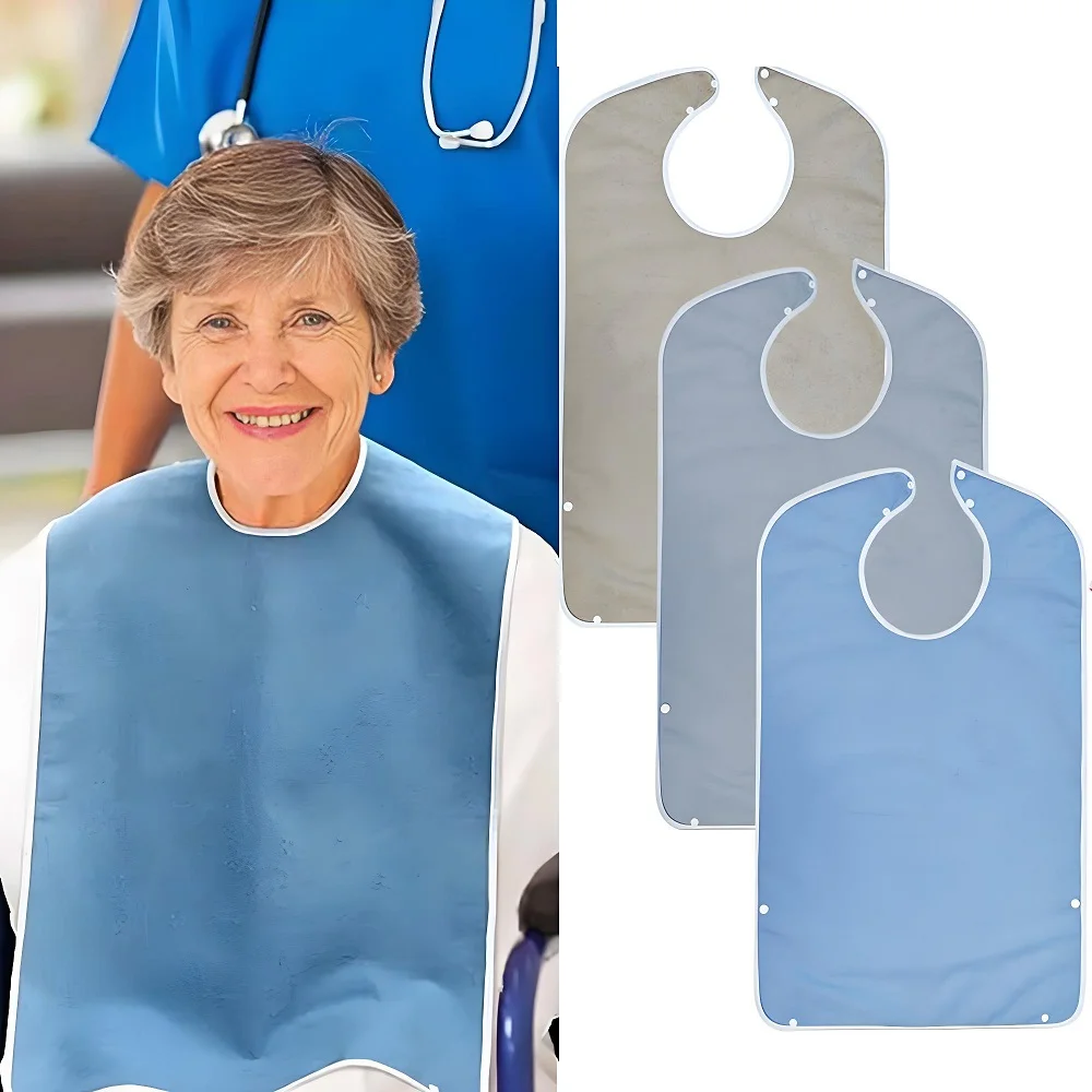 

Waterproof Bibs for The Elderly Large Adult Towel Bibs Saliva Towels for The Elderly Waterproof and Dirt-proof