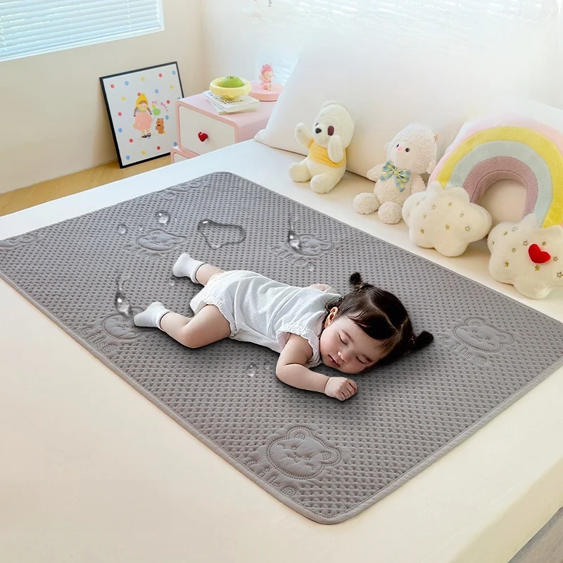 

Waterproof Breathable Washable Large Size Four Season Baby Bedding Diaper Mat Mattress Protector Polyester Fiber Hard Density