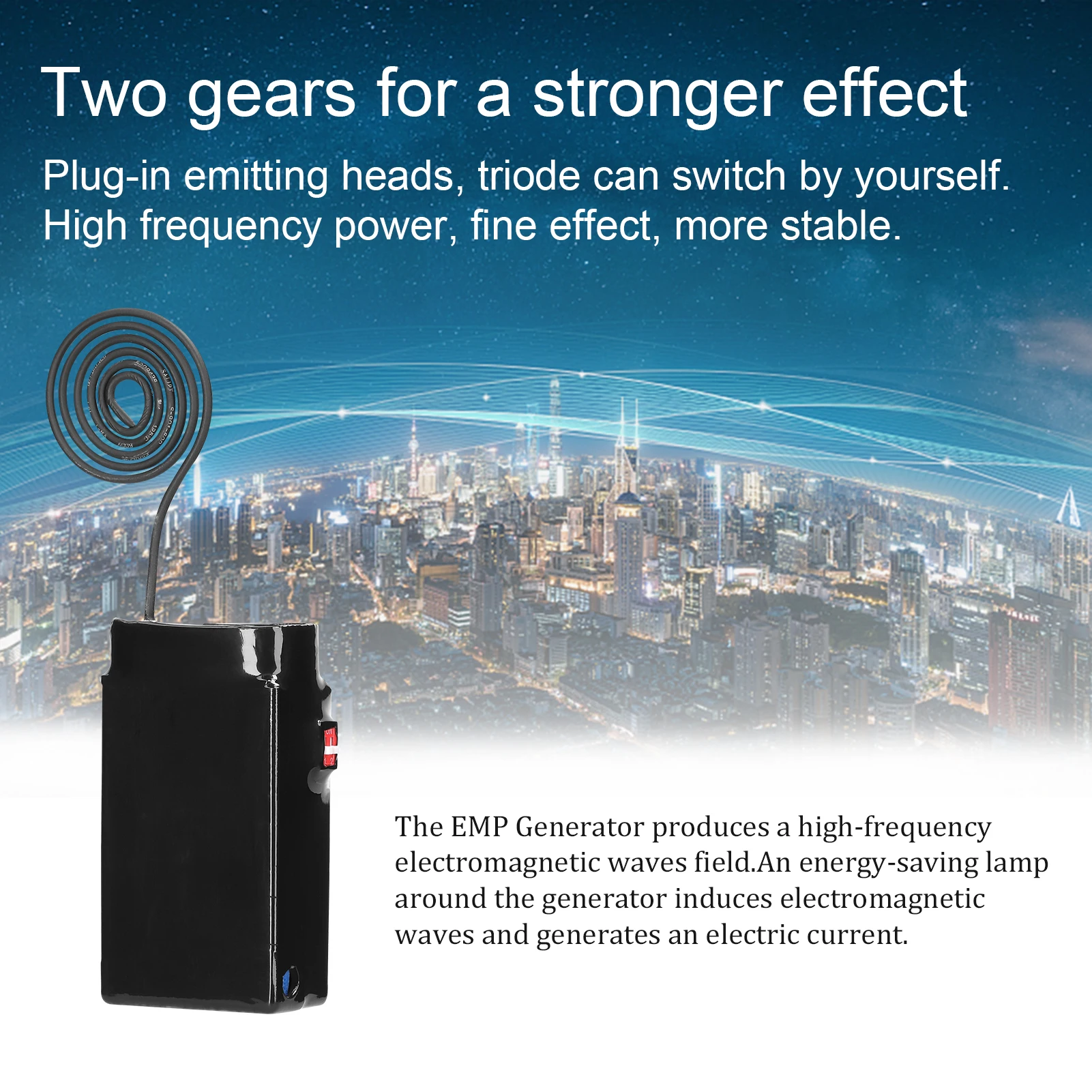 متعددة الوظائف عالية التردد EMP مولد مولد نبضات الكهرومغناطيسية بصمة قفل كاشف كاشف المصباح الكهربائي