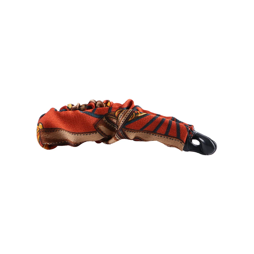 Holder Crinkled Fashion Design Resin Cloth Vertical Clip Women Hair Accessories Fabric Banana Clip Korean Style Hair Wear