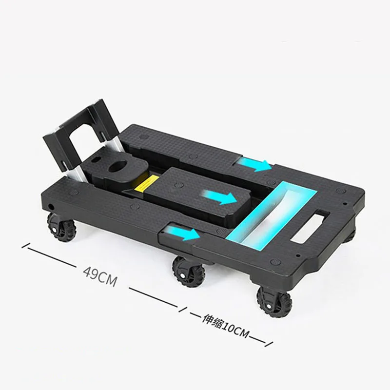 

Складная тележка на колесиках для покупок, универсальная складная тележка на колесах, сверхмощная ручная тележка, портативная уличная тележка для кемпинга, багажная тележка