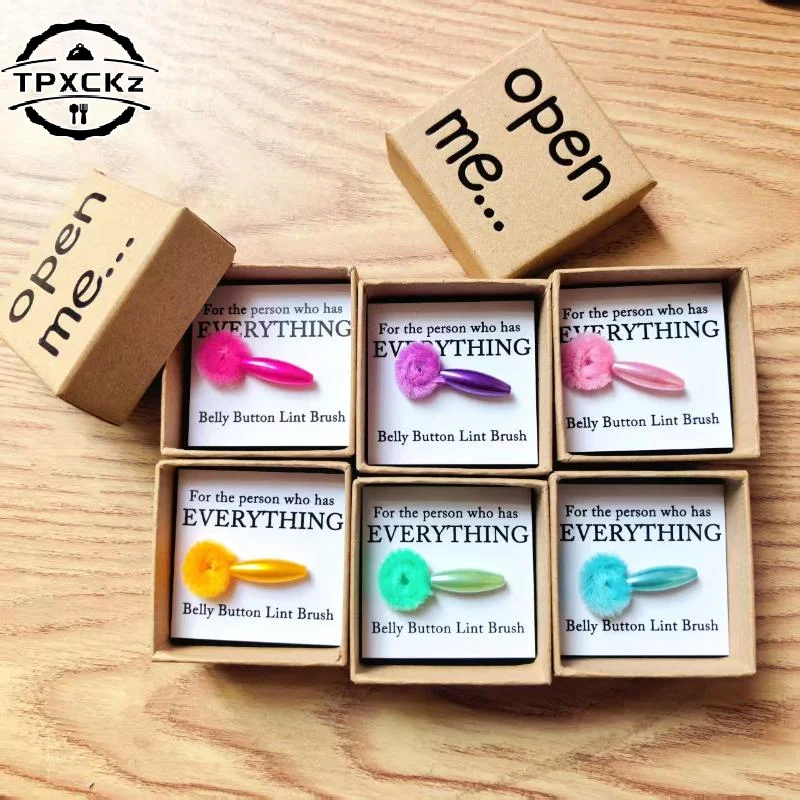 1Pcs Lucky Small Gifts Funny Belly Button Brush Pocket Hug Lover Best Friend Gift Novelty Thoughtful Gift For Family Surprise