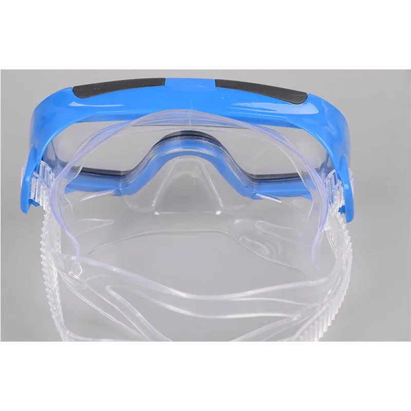Children Diving Mask Snorkel Fins Set Dry Snorkel Underwater Snorkeling Swimming Panorama Anti-Leak Anti-Fog Goggles Accessory