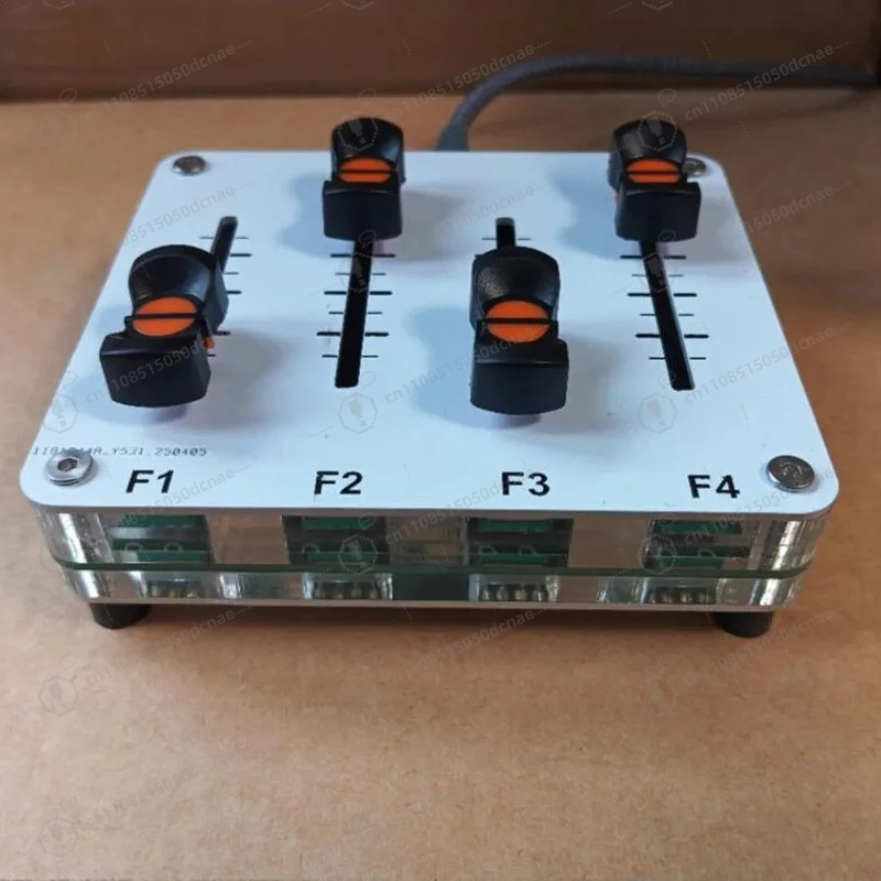 4 Channel MIDI Fader Controller 42mm Push Rod Custom CC Mapping USB Interface for Music Production DAW