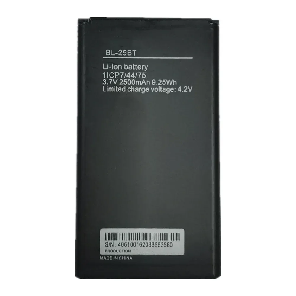 2500mAh BL-25BT Phone Battery For Tecno itel 30DT / 25BT High Quality Replacement Batteries Bateria Fast Deliver