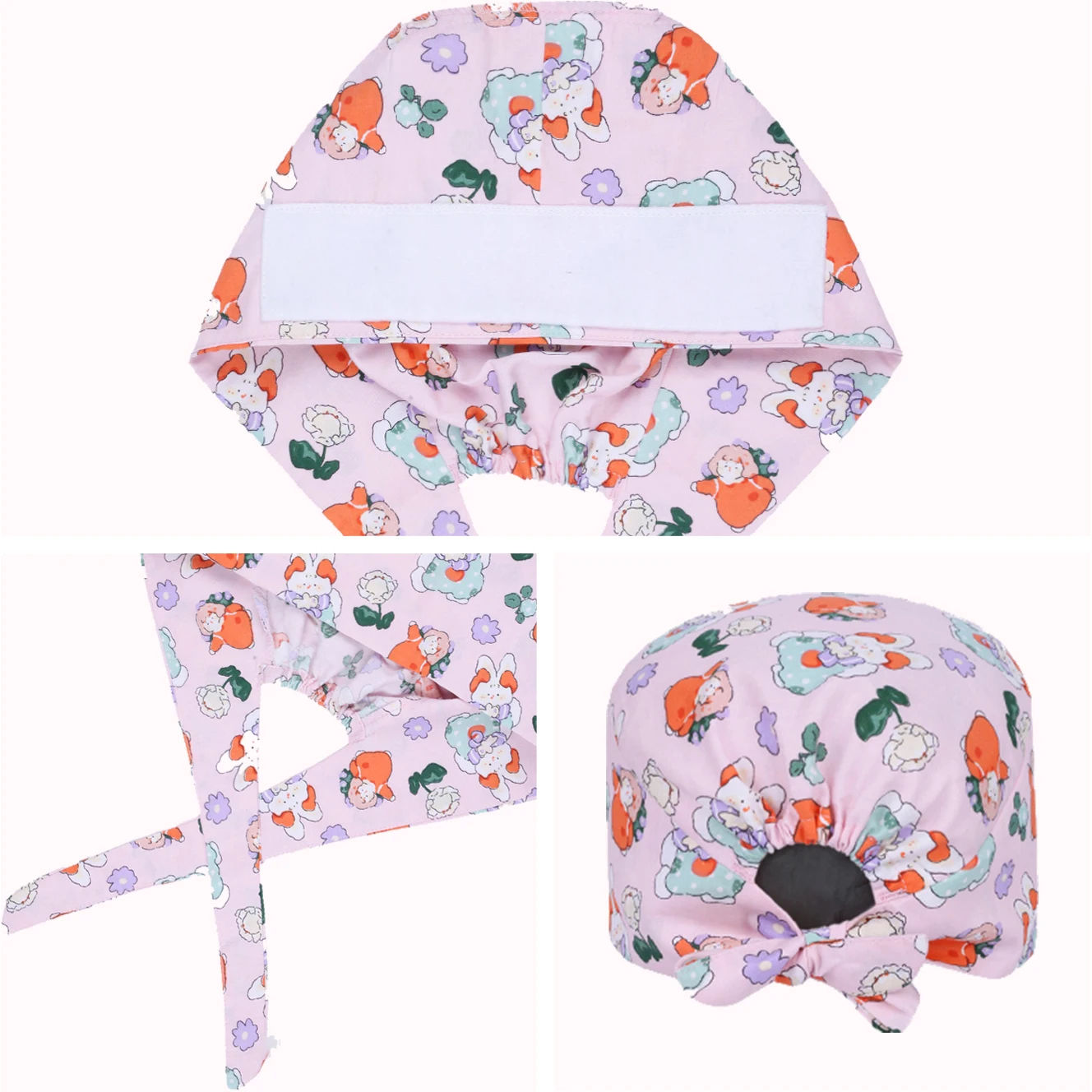 Women's Surgery Hats Cotton Clinic Nurse Caps Medical Hats Hospital Dental Doctor Beauty Salon SPAPediatric Scrub Caps M909