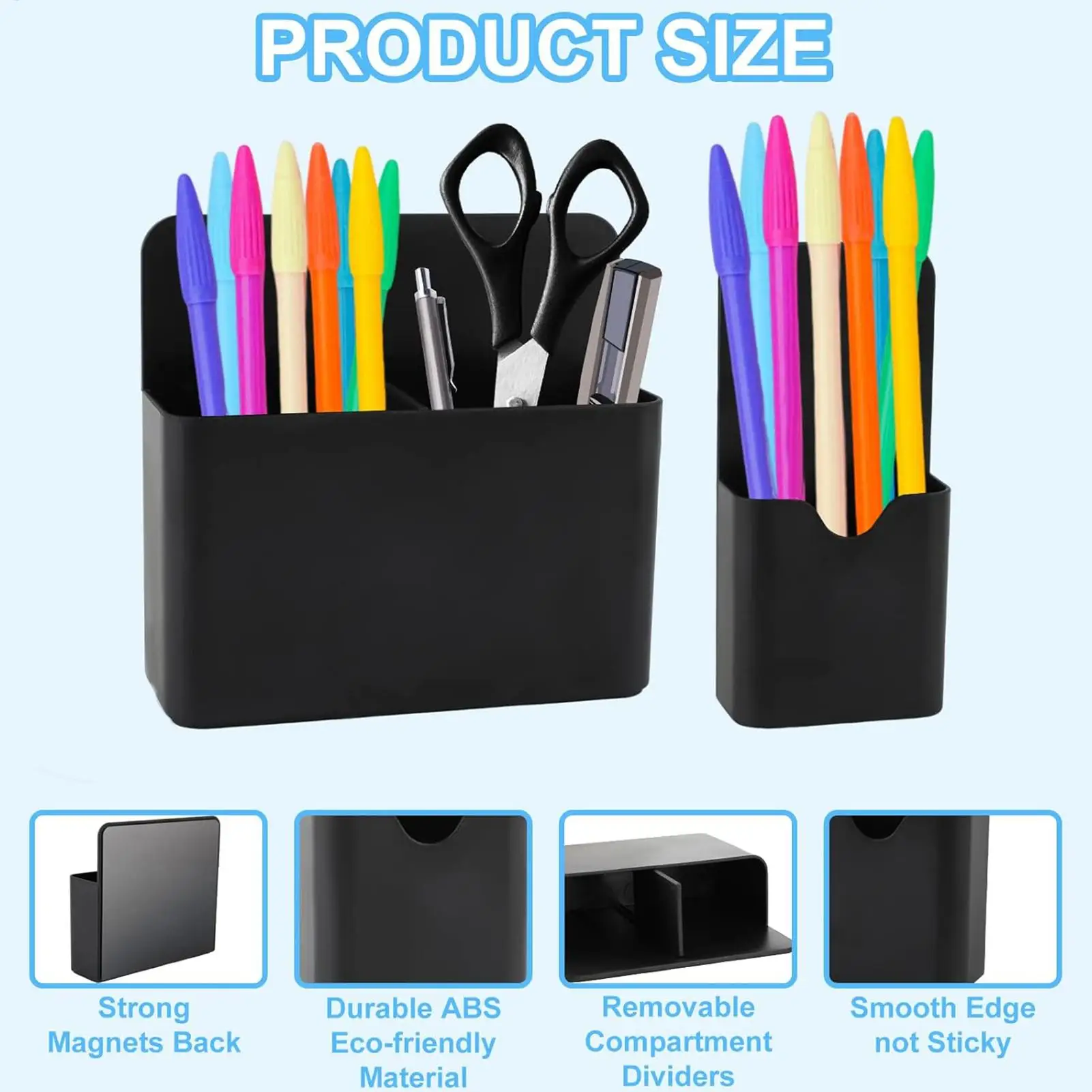 Magnet Pen Holder for Fridge whiteboard marker storage box wall-mounted magnetic pen holder for blackboard storage cabinet