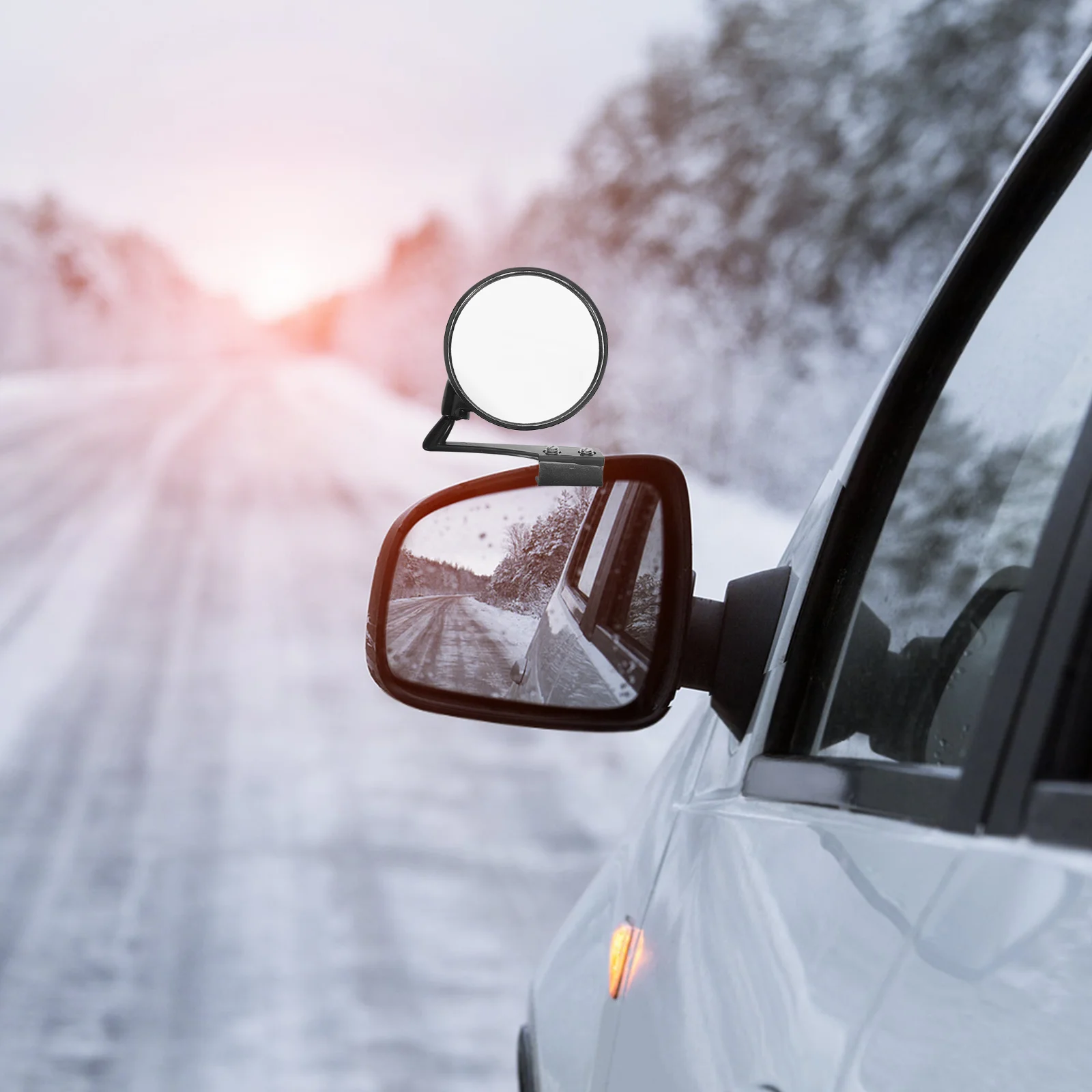 

2Pcs Universal Car Auxiliary Rear View Mirror Convex Wide Angle 360 Degree Blind Spot Mirror for Parking Driving Safety