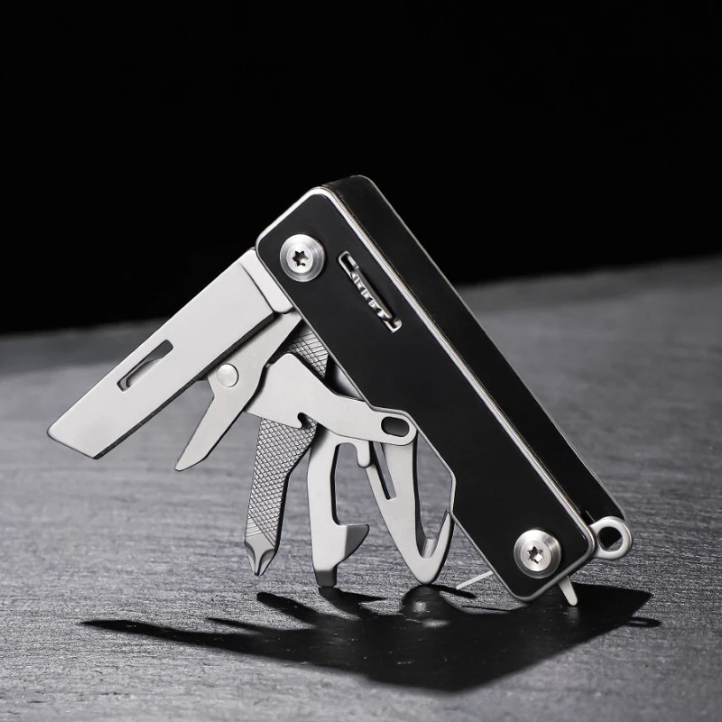 ,Multitool Pocket Knife for Men, Hiking Camping Knife Screwdrivers Scissors Bottle Opener Phone Holder EDC Knife Survival Gear