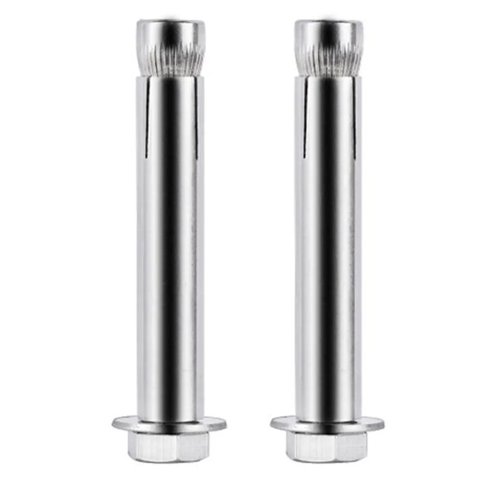 

2Pcs Stainless Steel Hook Chair Accessories Fixed Plate Accessories with 4Pcs Bolts and 4Pcs Cement Nails for Chair Use (Silver)