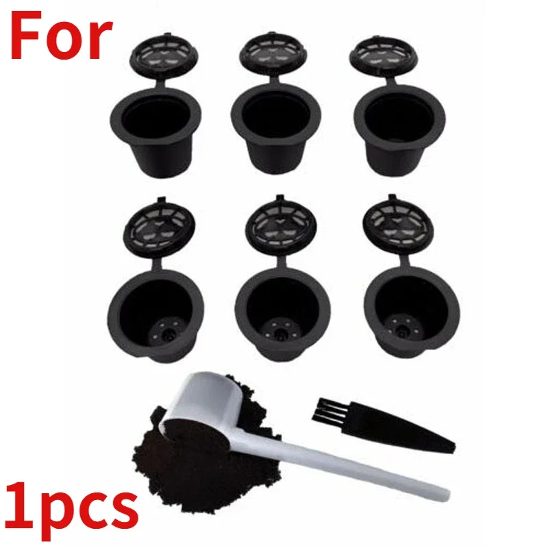 1set Filter Cups Pods Spoon Brush For Nespresso Lattissima Coffee Machine Tool Supply