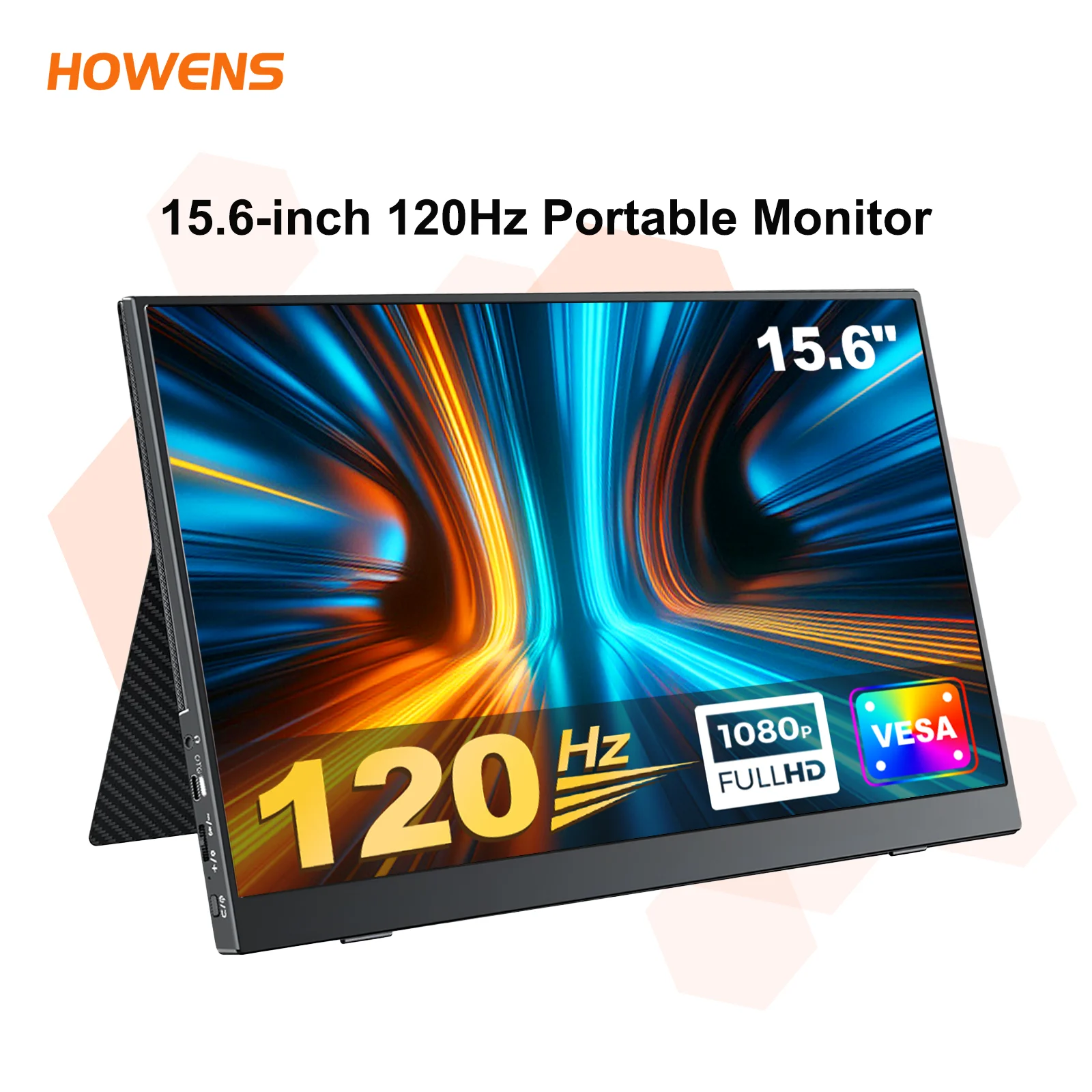 

HOWENS Portable Monitor 15.6” 1080P 12Hz Gaming IPS Display for Laptop External Screen Switch Xbox PS Russia Shipping Super Sav