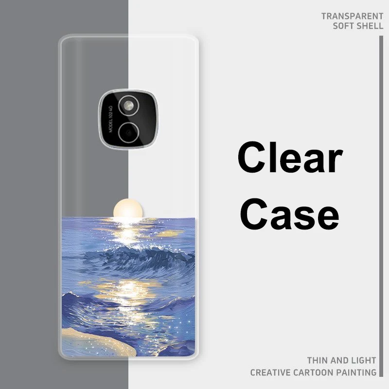 Carcasa anticaída para Nokia 102 4G TA-1729 funda transparente de TPU suave delgada para Nokia 3210 2024 8210 125 220 235 carcasa a prueba de golpes