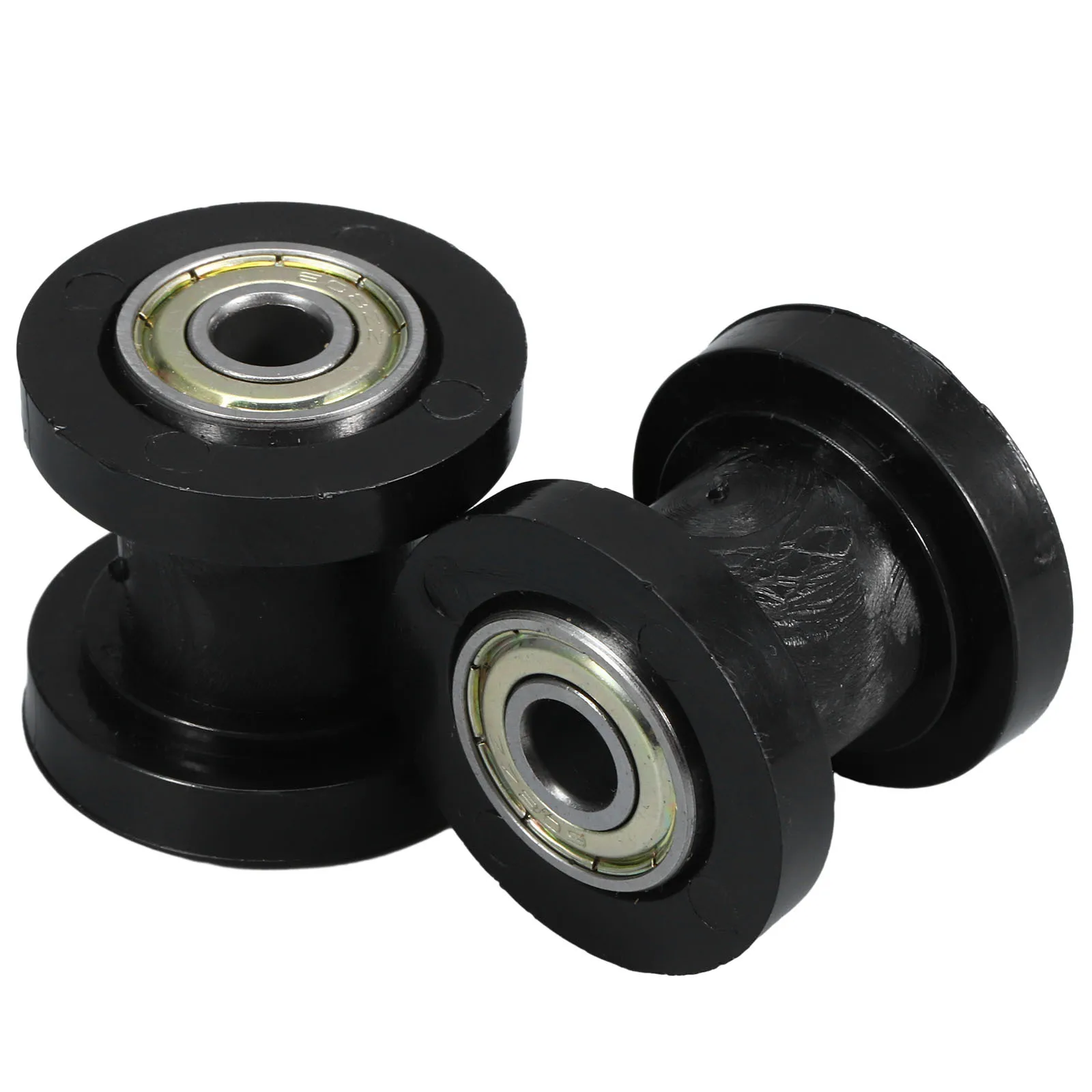 

2pcs Motorcycle Tensioner Roller Plastic Bearing Steel Anti-Slip Shock Absorption Chain Guide Wheel Easy Install Chain Pulley