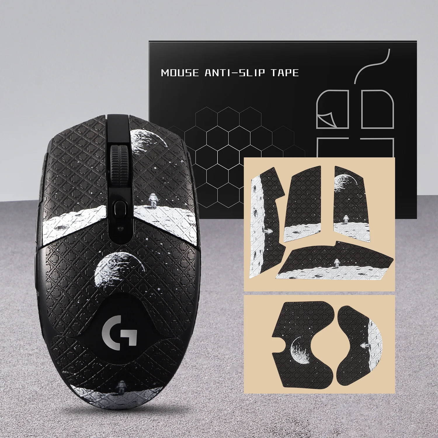 

Mouse Grip Tape sticker for Logitech G305/G304/G203/G102 Wireless Mouse Anti Slip Skin Self-Adhesive,Pre-Cut,Sweat-Resistant