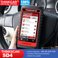 [Clearance sale] THINKCAR THINKSCAN SD4 OBD2 Scanner support 4 system diagnosis and 3 reset ,Lifetime Free update