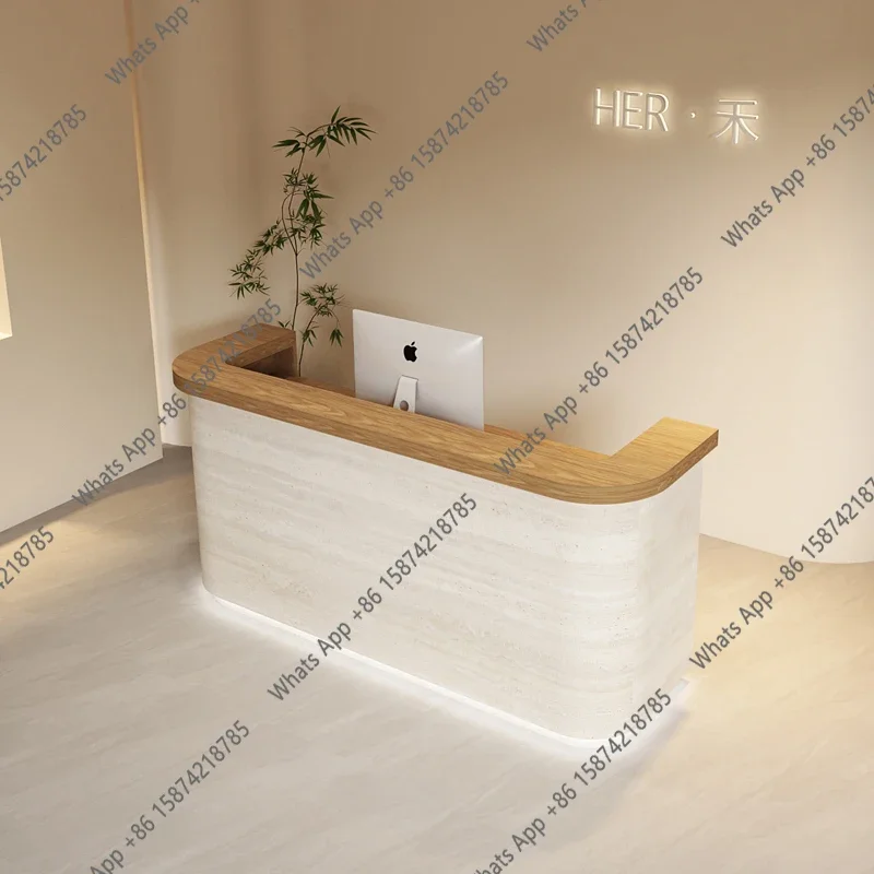 

N68 Стойки ресепшн для отелей с логотипом, белые, современные, роскошные, для компьютеров, офисная мебель
