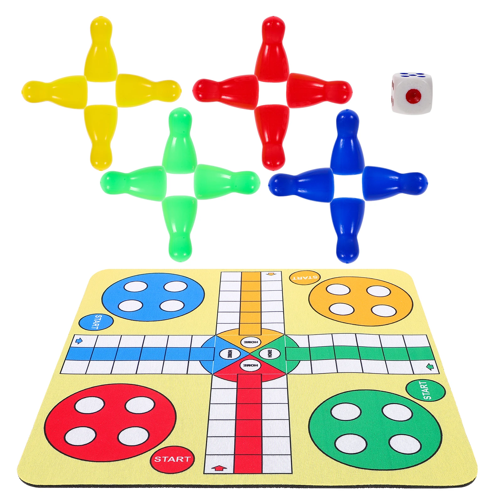 

Ludo Chess Set Flying Game Carpet Board Mat Toys Portable Checkerboard Chessboard