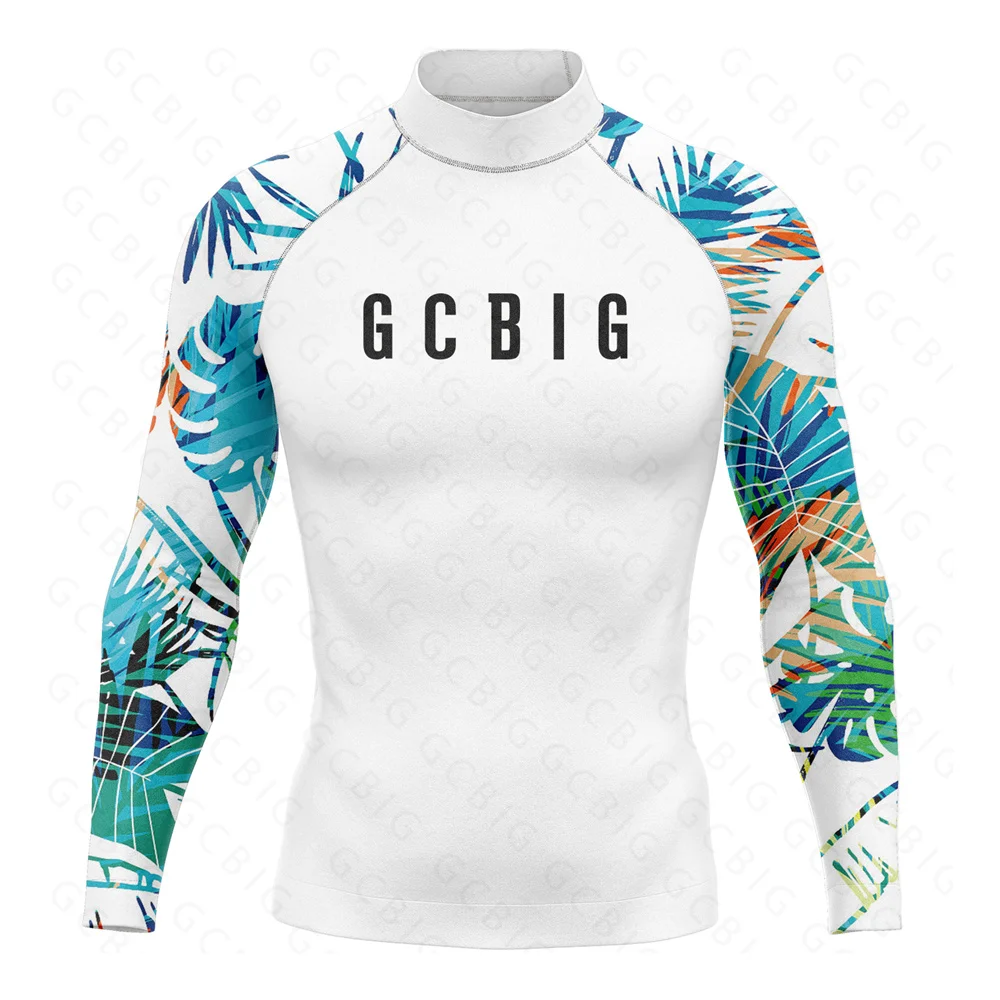 

Мужской комплект для водных видов спорта: модный рашгард с длинным рукавом для защиты от солнца, для плавания и серфинга, летний повседневный костюм