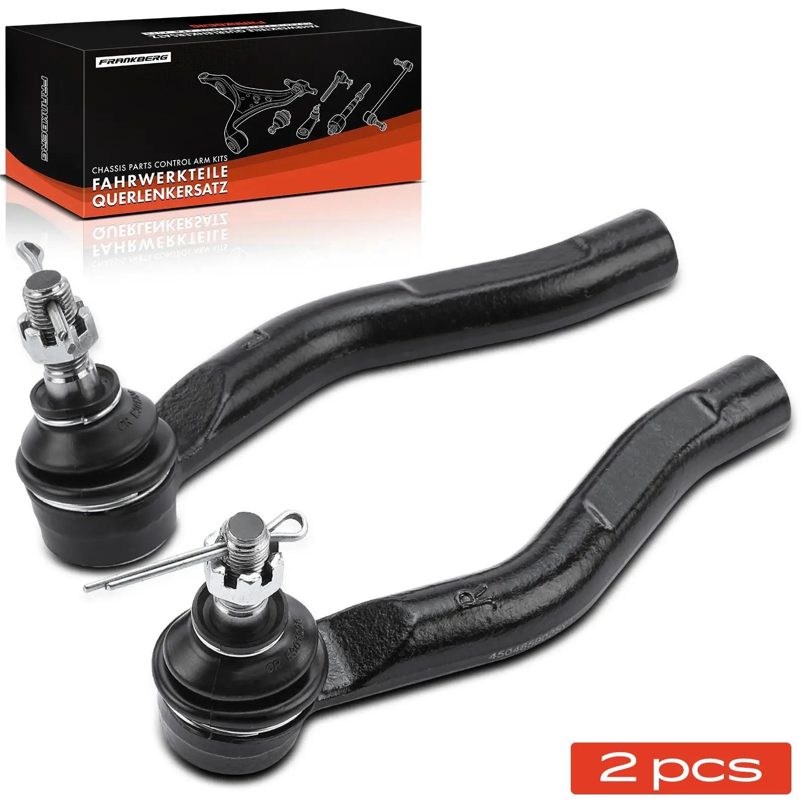 Frankberg 2x trekstangkop vooras links rechts buiten voor Toyota Yaris P1 P9 Yaris Verso P2 1999-2011 4504659026