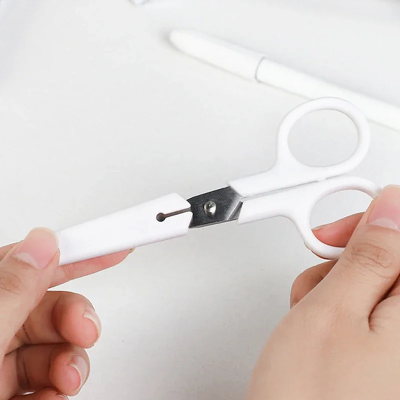 

Safety Mini Cartoon Round Head Safety Hand-cut Scissors with Protective Cover Paper Cutters School Stationery for Handmade Paper