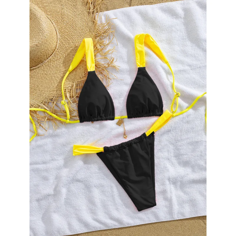 جديد حقيبة لينة قابل للتعديل حزام الكتف المطبوعة الدانتيل أنيقة حزب الصيف الشاطئ أزياء المرأة بيكيني #3