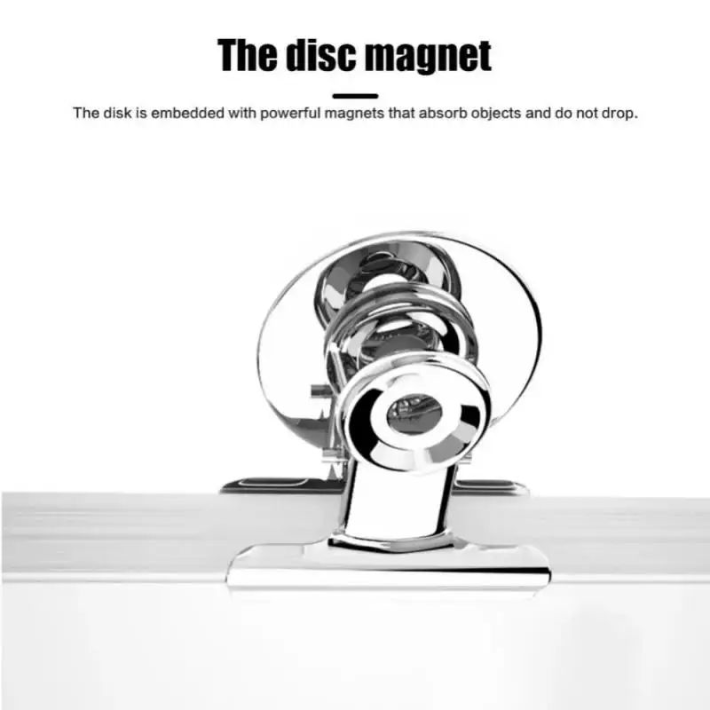 Metal Fridge Magnetic Clip With Anti-scratch Sticky Pads Whiteboard Photo Wall Metal Storage Hook Kitchen Recipes Magnets Clamp