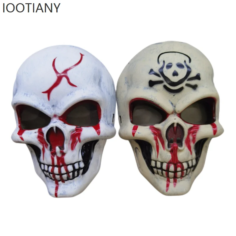 

IOOTIANY Halloween Skull Mask Horror Scary Mask Horror Props Devil Mask Theme Party Bar Dance Costume Props Accessories 2025