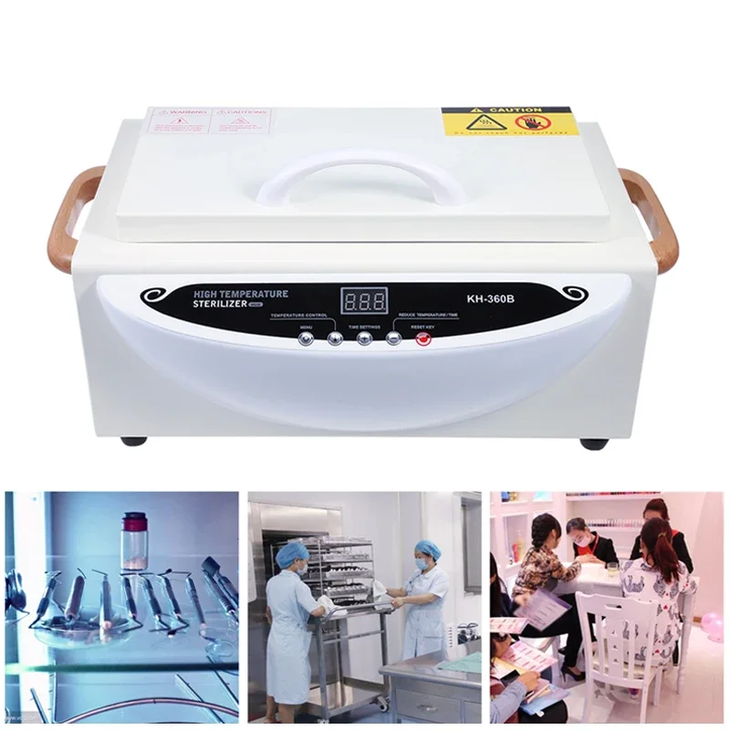 Nail Sterilizer Carbinet Advanced Version Manicure Beauty Salon High Temperature Disinfection With LCD ForUsing Nail Tool