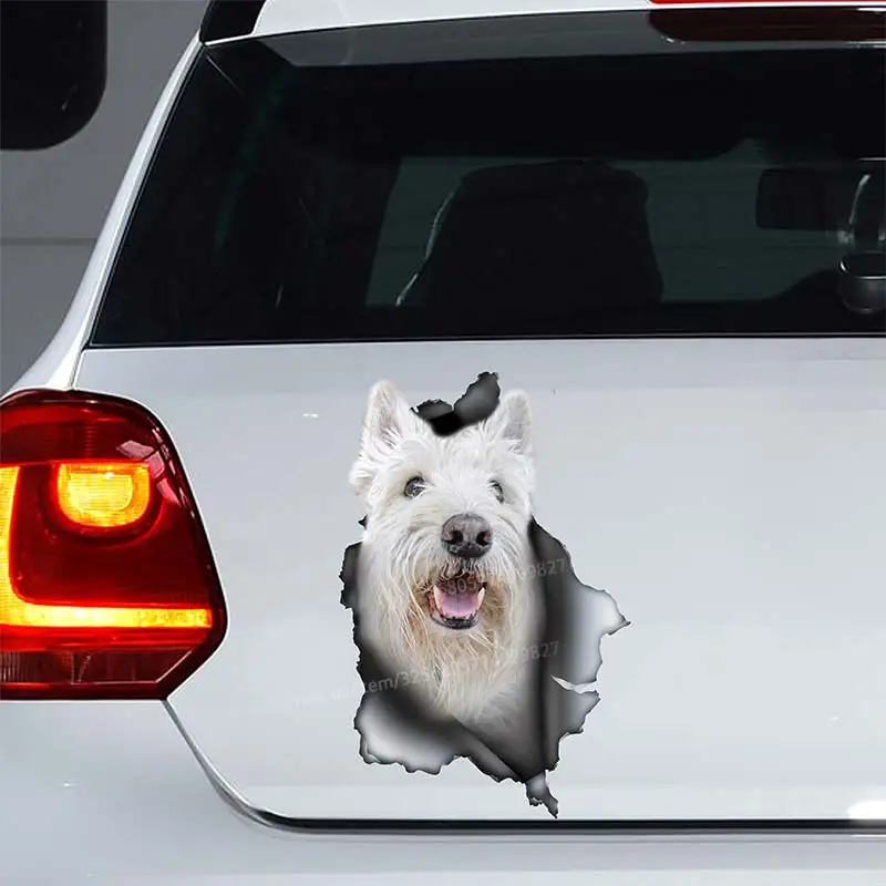 

Scottie Dog Animal Car Sticker Waterproof Vinyl Decal on Bumper Rear Window Laptop Self-adhesive Decal For Car Accessories SH296