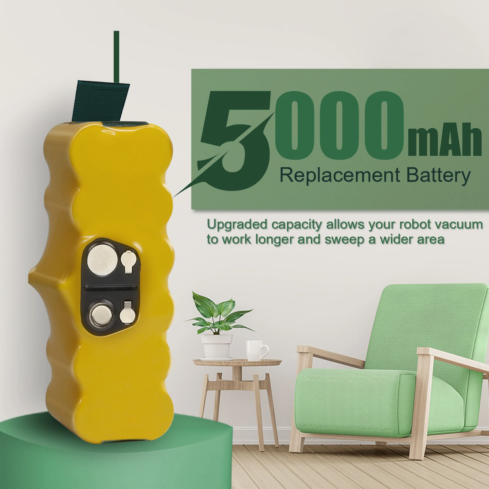 14.4V 5000mAh Rechargeable NI-MH Battery For iRobot Roomba 500 600 700 800 900 980 780 620 Vacuum Cleaner Accessories battery