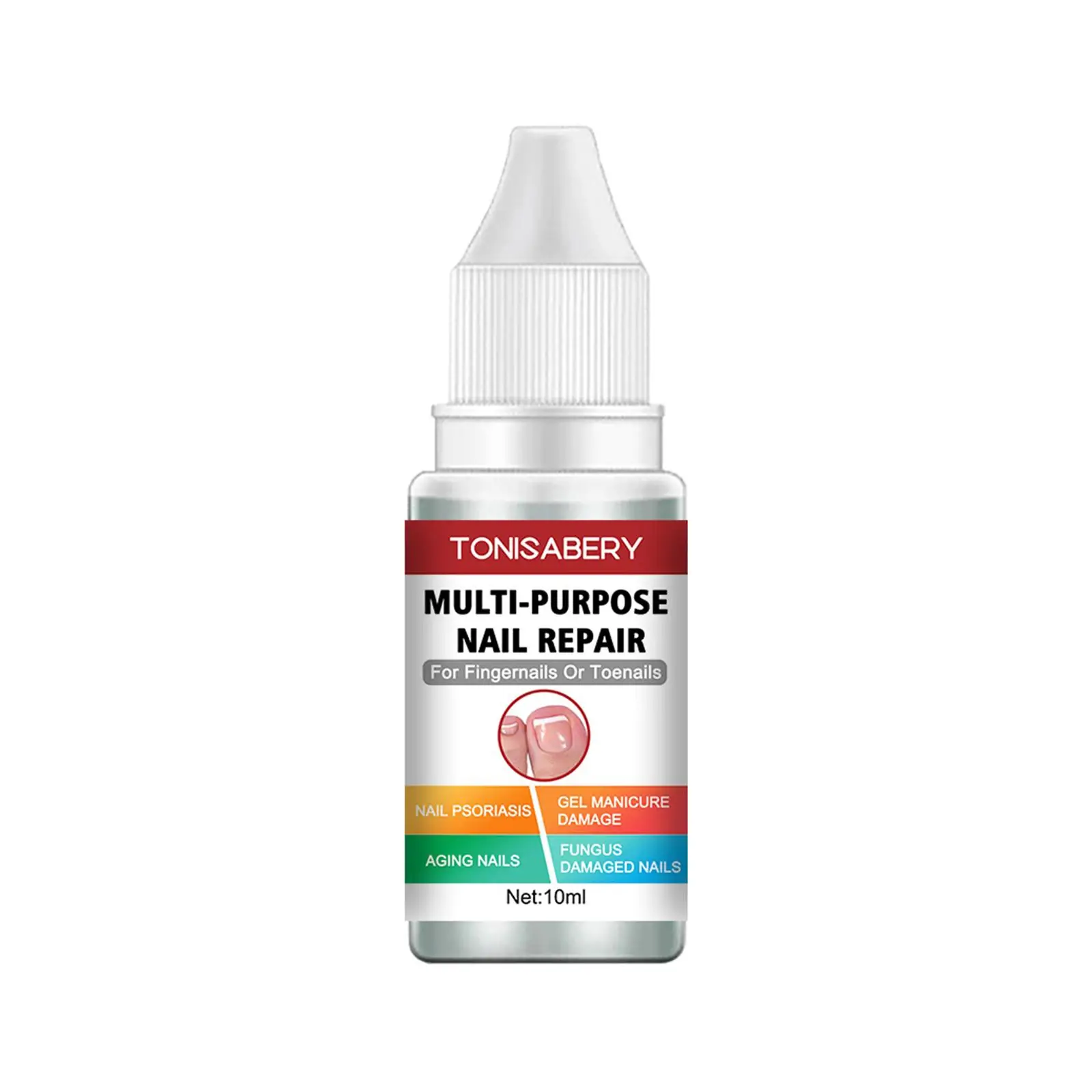 Nail Repair Solution Nail Treatment Fluid Drops for Discoloration Peeling